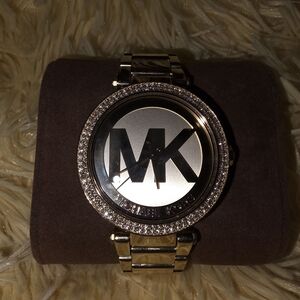 Michael Kors Gold and Silver Crystal Watch